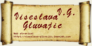 Višeslava Gluvajić vizit kartica